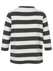 Sweatshirt CANDY CITY gestreift - 130950 - Grau