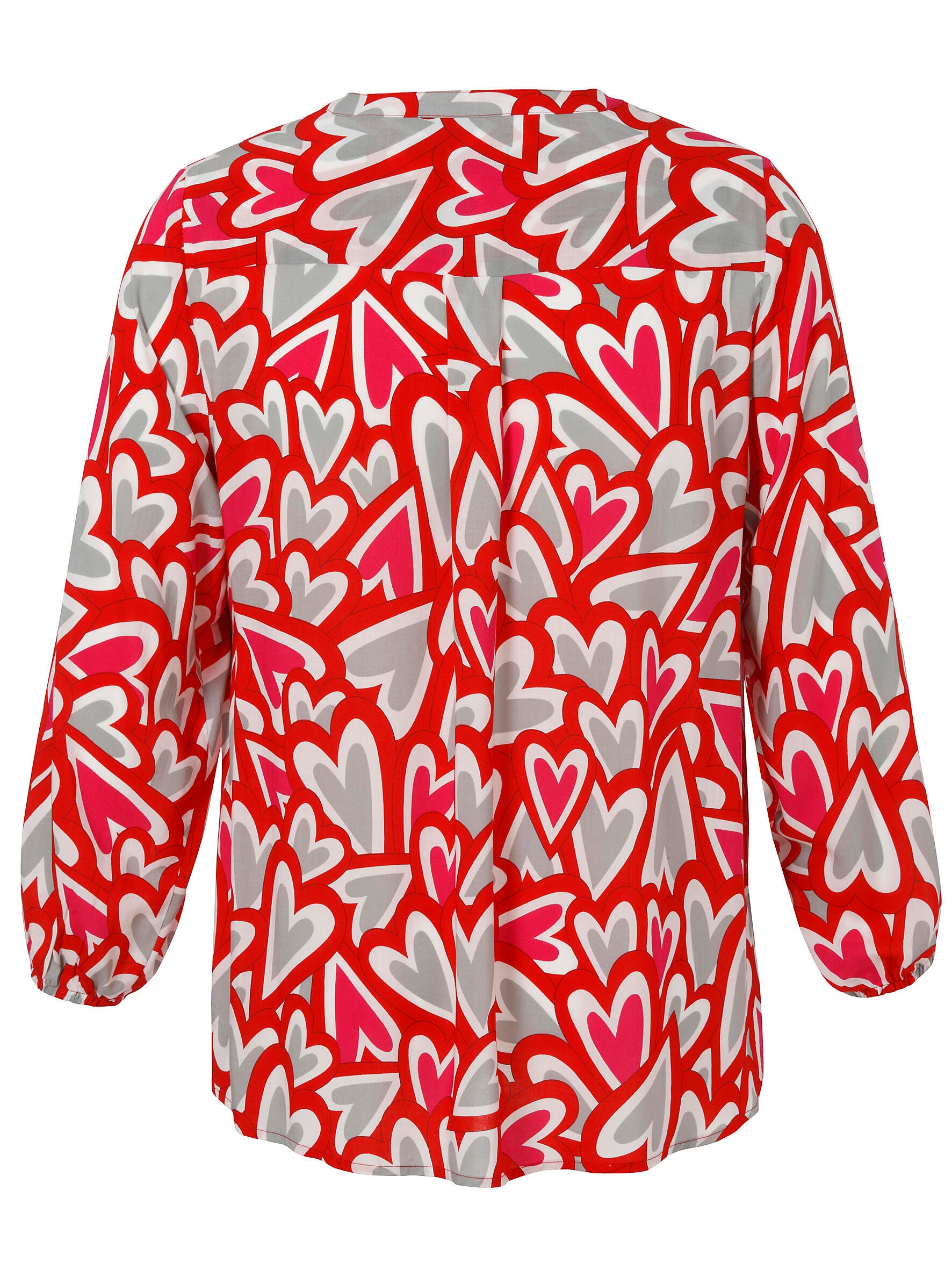 Schlupfbluse CANDY CITY aus Viskose - 353 - Rot