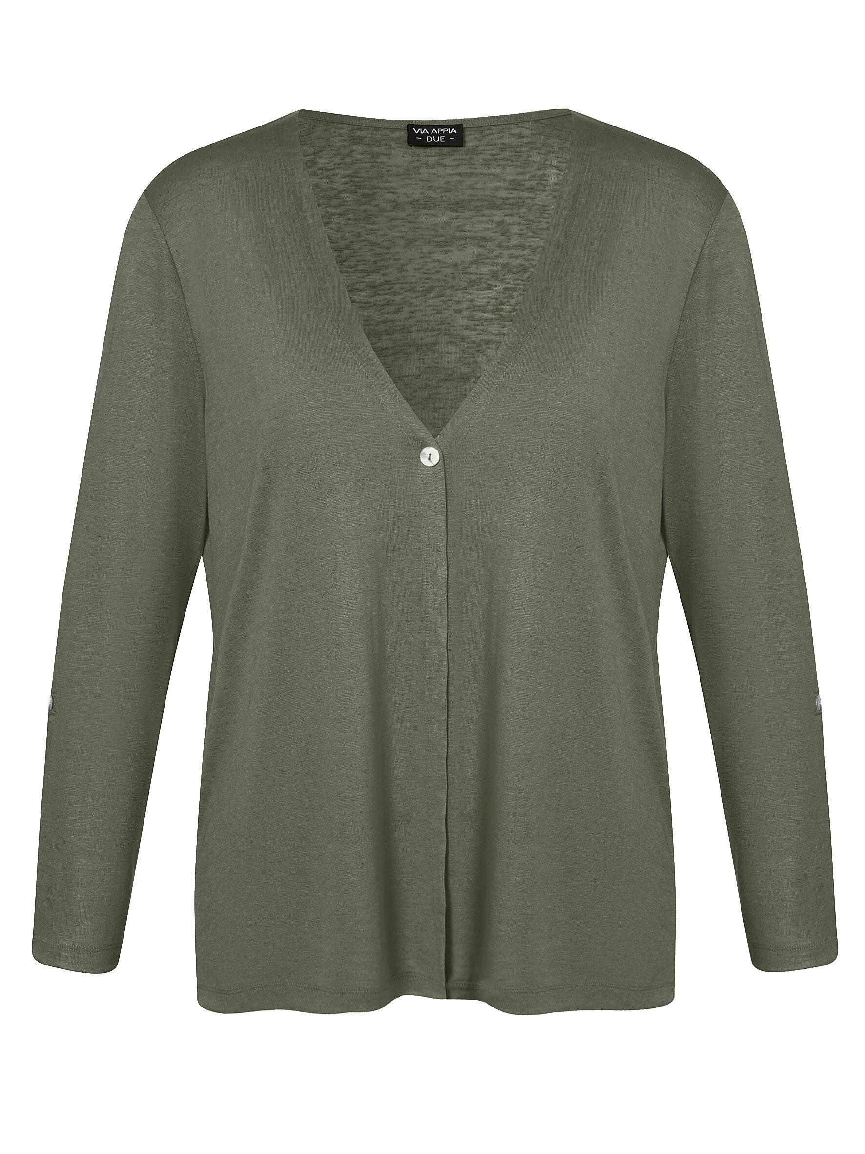 Strickjacke aus Viskosemix - 520 - Grün