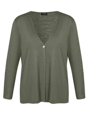 Strickjacke aus Viskosemix - 520 - Grün