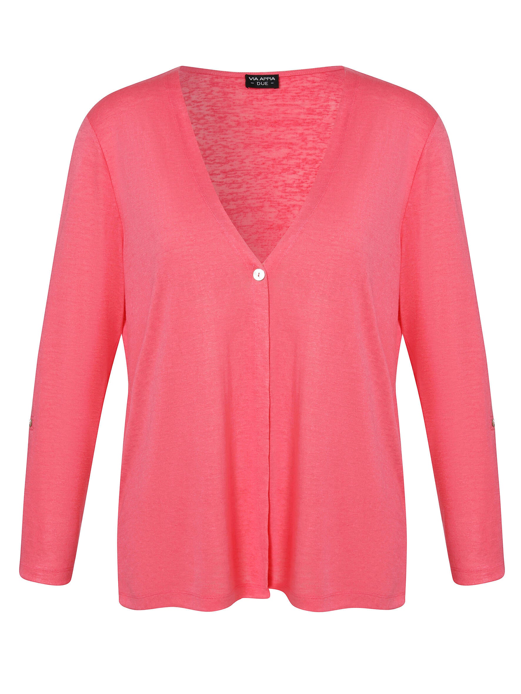 Strickjacke aus Viskosemix - 640 - Pink