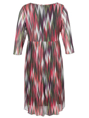 Freizeitkleid Midi - 523 - Mehrfarbig