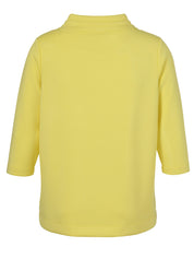 Sweatshirt aus Viskosemix - 460-gelb - Gelb