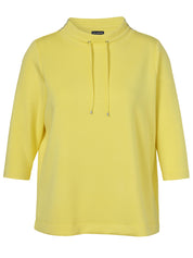 Sweatshirt aus Viskosemix - 460-gelb - Gelb