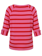 T-Shirt aus Viskose - 650350-pink / rot - Pink