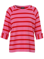 T-Shirt aus Viskose - 650350-pink / rot - Pink