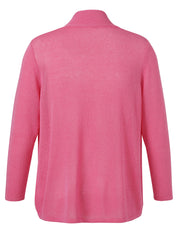 Strickcardigan mit Schalkragen - 650-pink - Pink