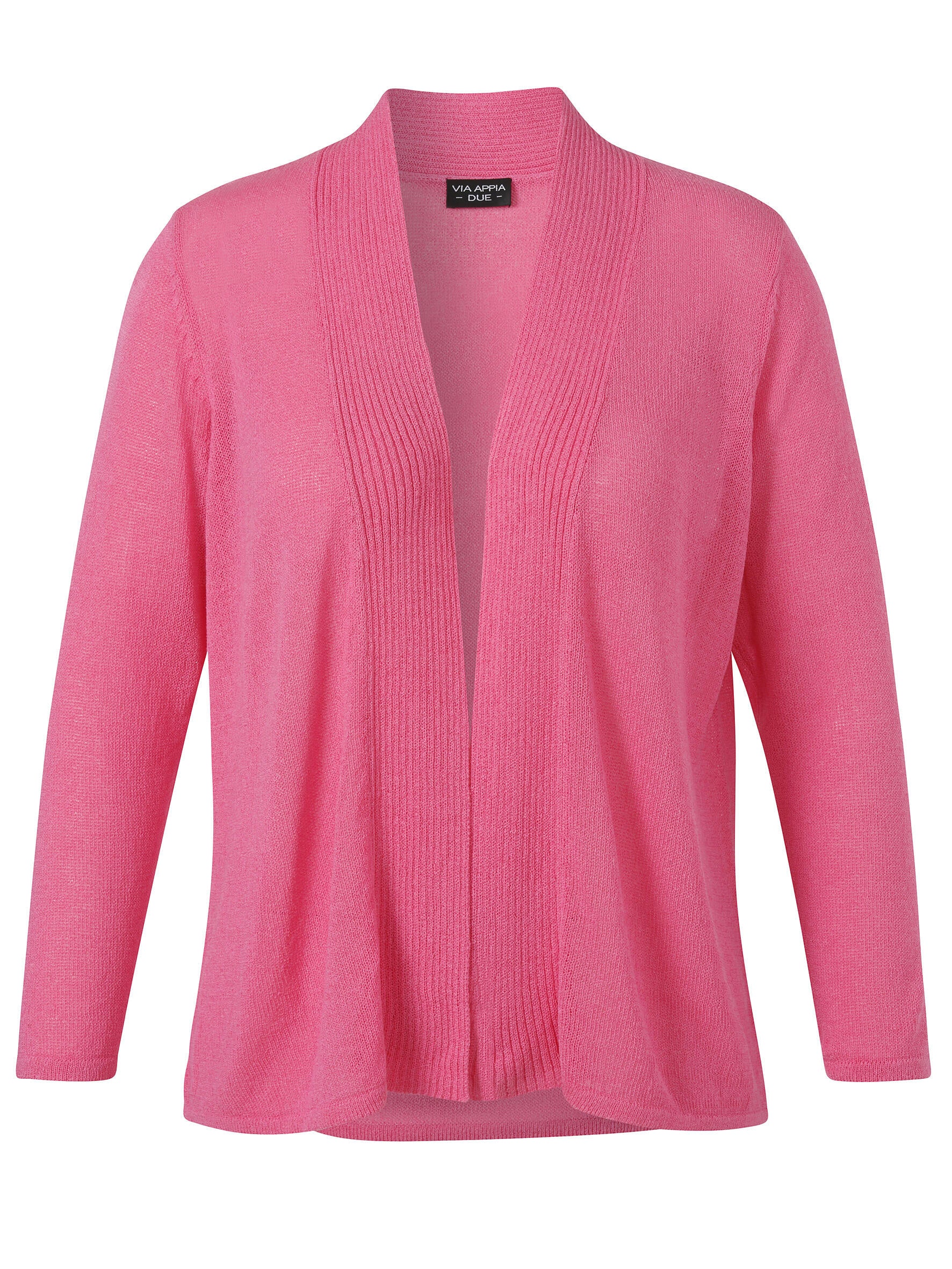 Strickcardigan mit Schalkragen - 650-pink - Pink