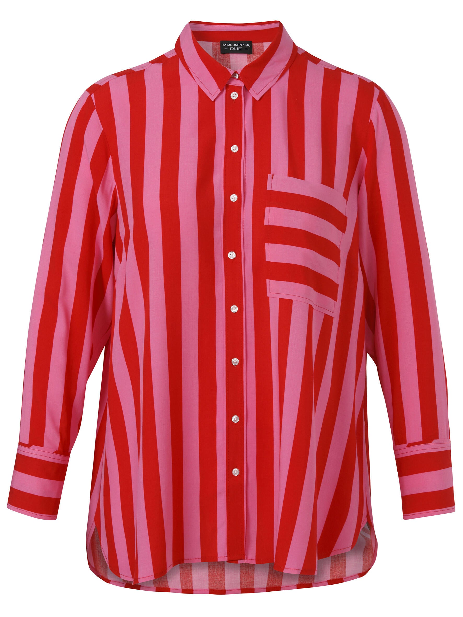 Bluse aus Viskose - 650350-pink / rot - Pink