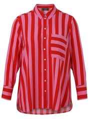 Bluse aus Viskose - 650350-pink / rot - Pink