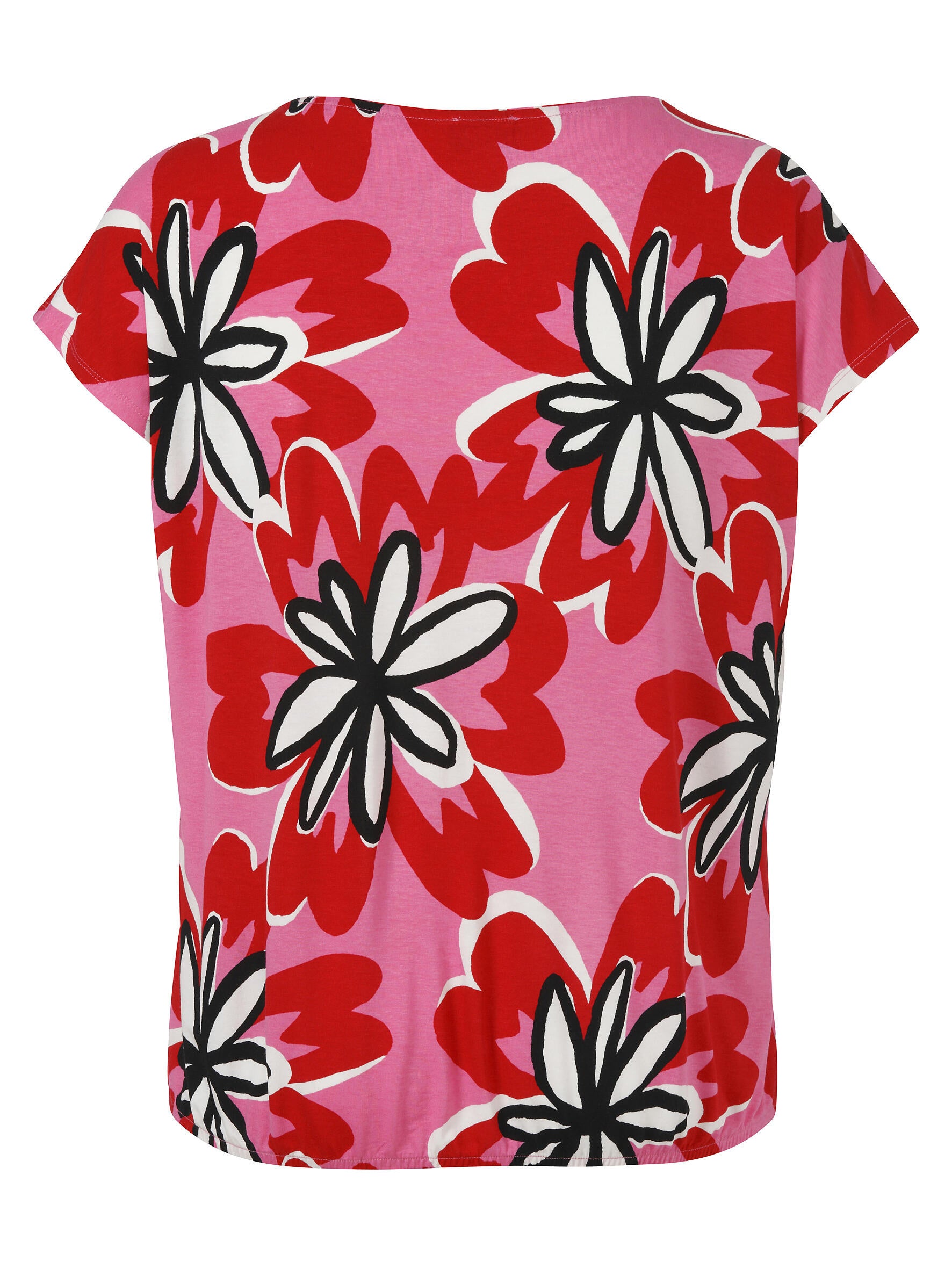 T-Shirt aus Viskose - 653-pink multicolor - Pink