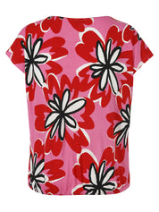 T-Shirt aus Viskose - 653-pink multicolor - Pink