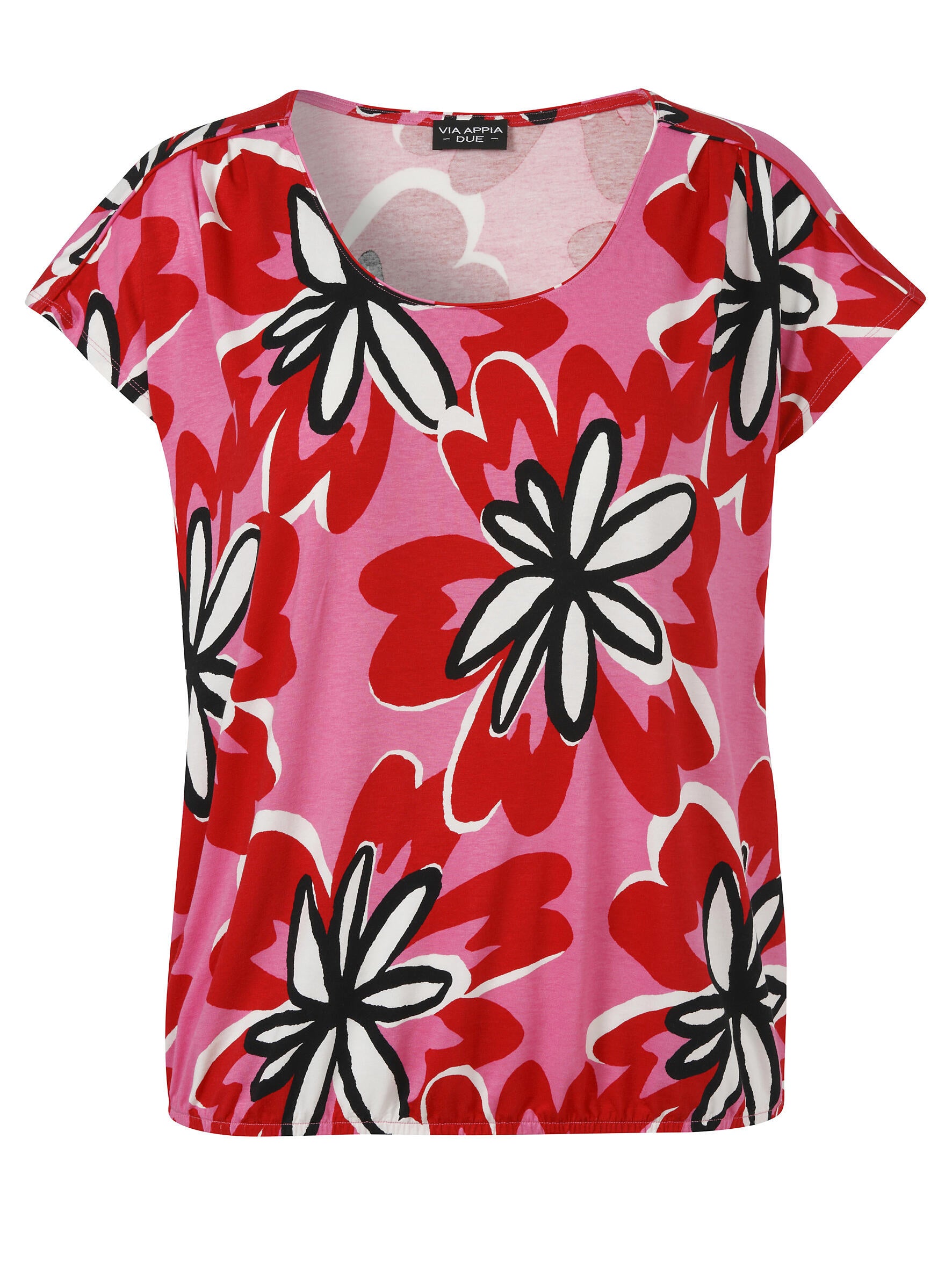 T-Shirt aus Viskose - 653-pink multicolor - Pink