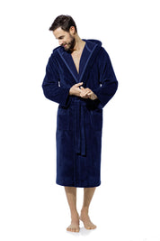 Bademantel MARC - 36-nachtblau - Blau