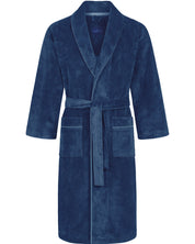 Bademantel Multifaser mit Bambus - 1419-marine/blau - Blau