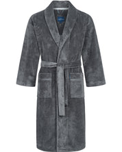 Bademantel Multifaser mit Bambus - 7513-stein/grau - Grau