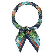 Seidentuch LUCKY ELEPHANT 53x53 - 5930-multi navy - Blau