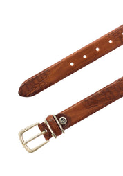 Ledergürtel CHARLISA - 0660-mittelbraun - Braun