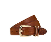 Ledergürtel CHARLISA - 0660-mittelbraun - Braun