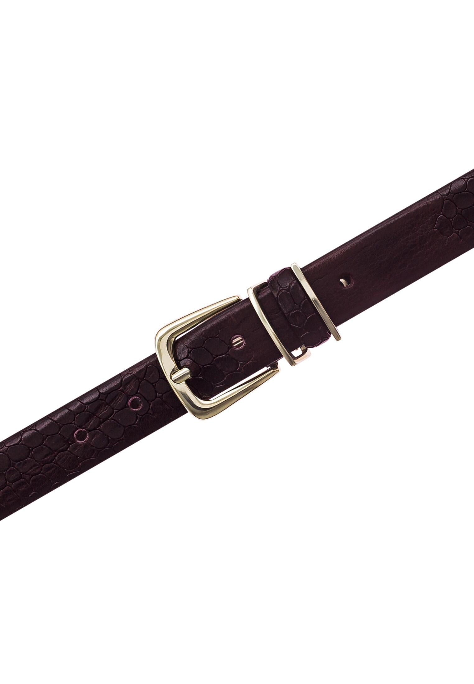 Ledergürtel CHARLISA - 0680-dunkelbraun - Braun