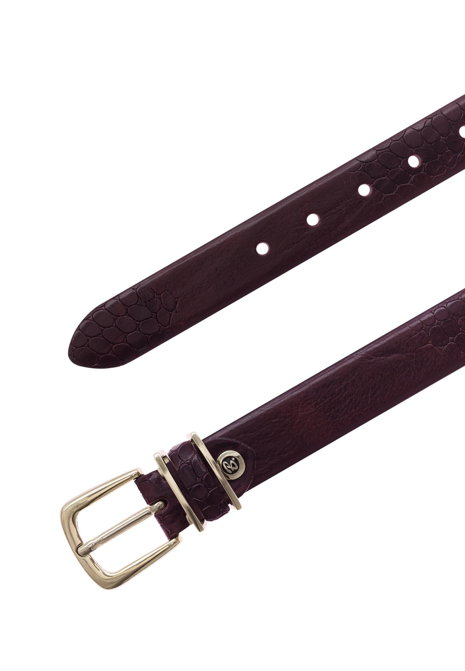 Ledergürtel CHARLISA - 0680-dunkelbraun - Braun