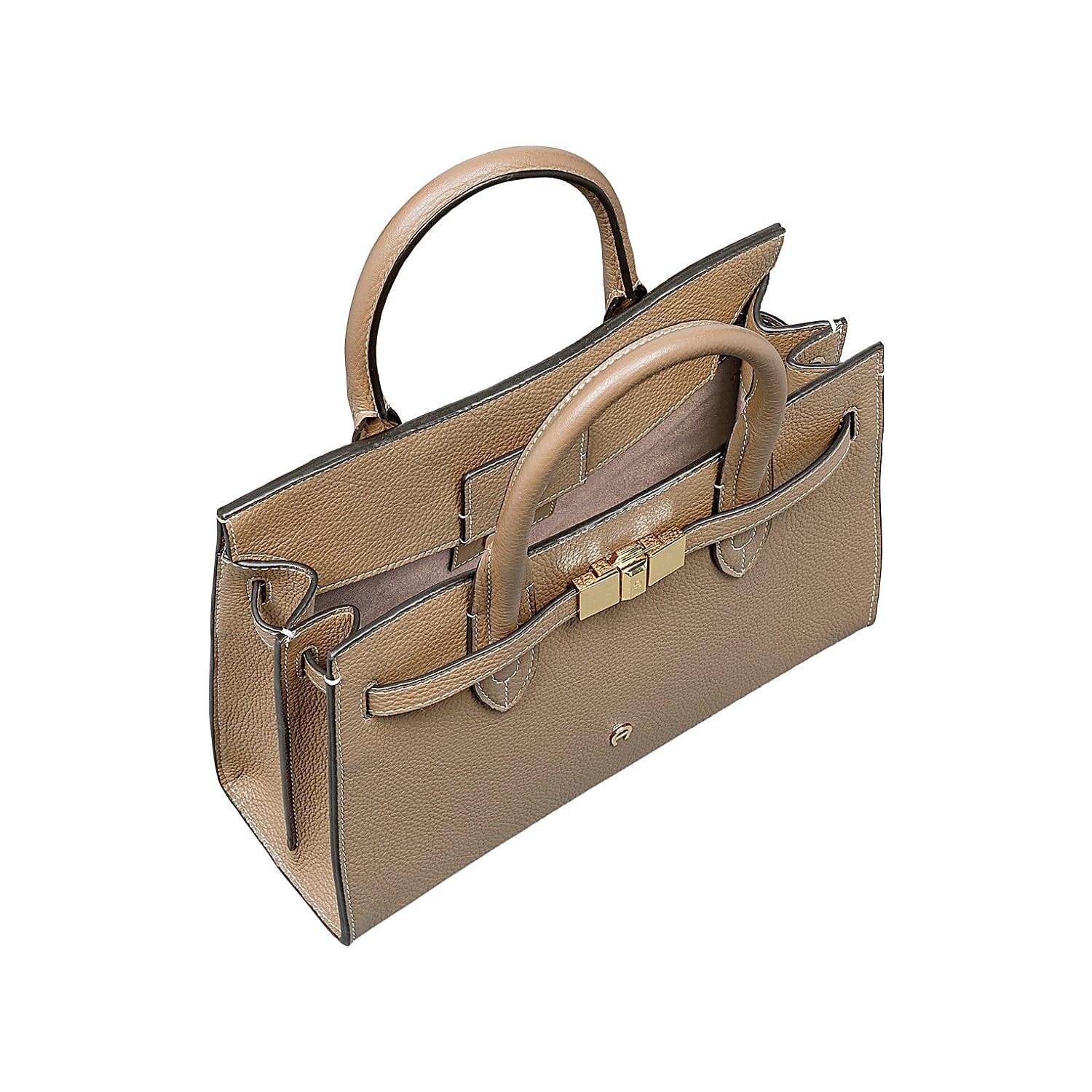 Handtasche FARAH M - 0072-TAUPE - Grau