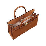 Handtasche FARAH L - 0035-COGNAC BROWN - Braun