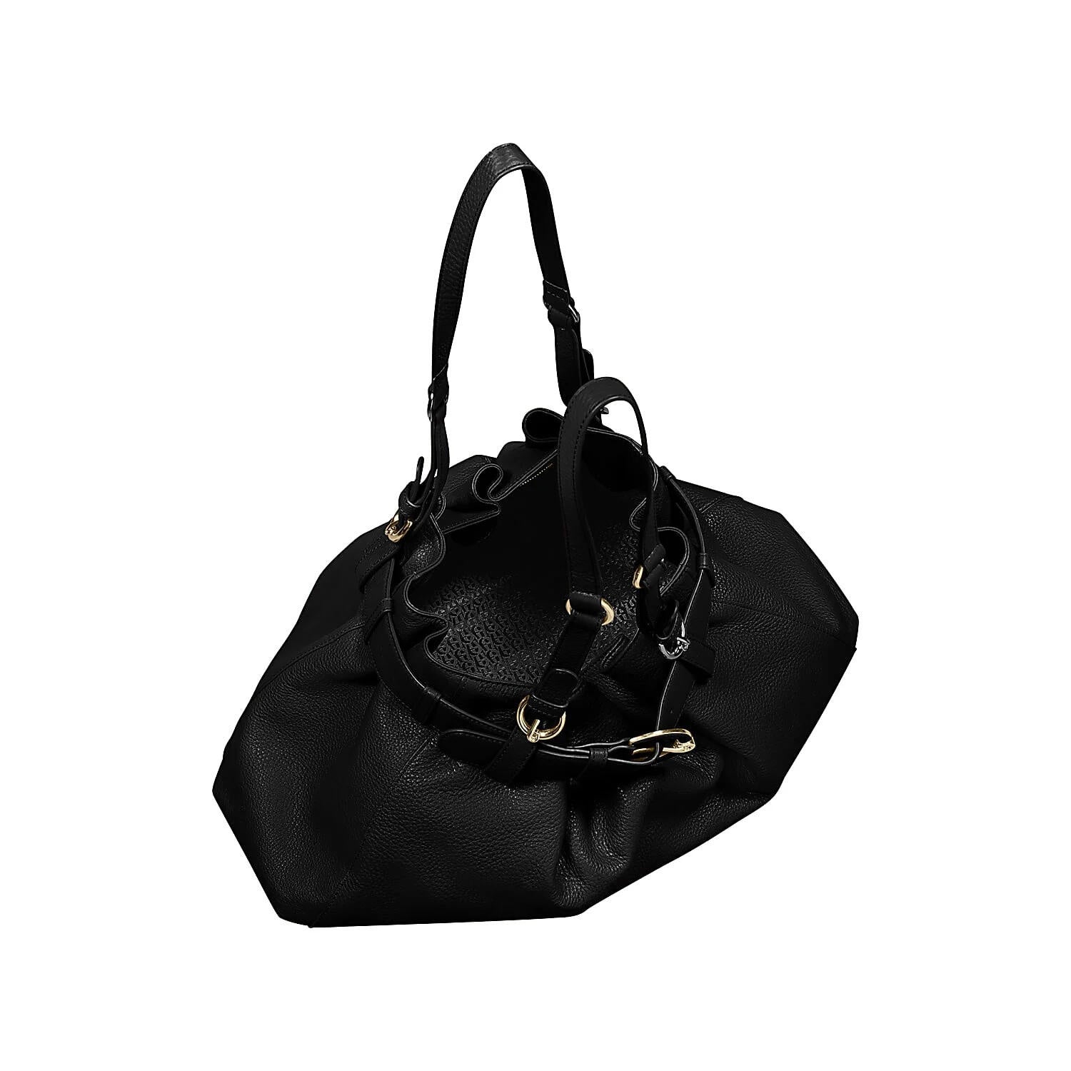 Handtasche LAVINIA M - 0002-BLACK - Schwarz