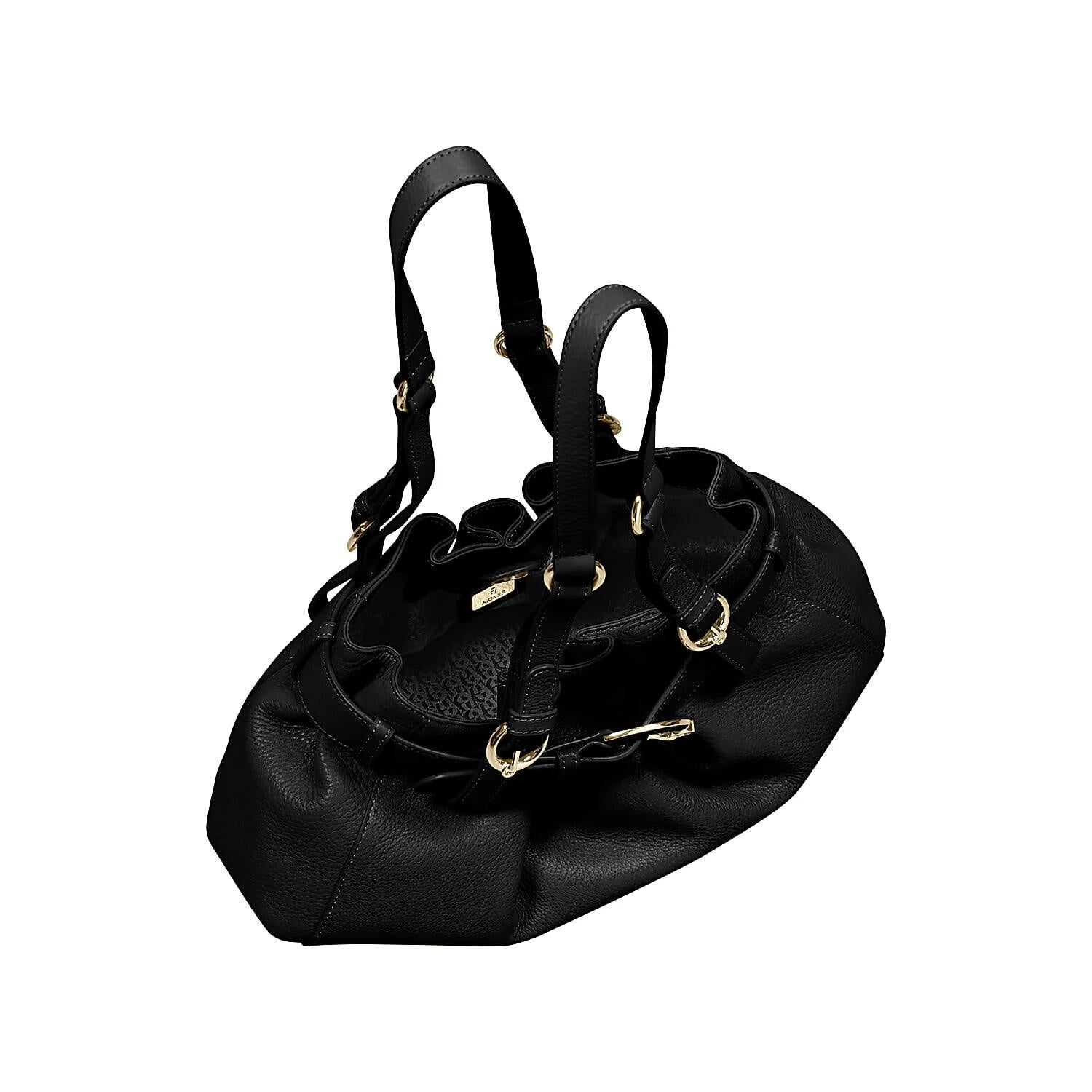 Handtasche LAVINIA S - 0002-BLACK - Schwarz
