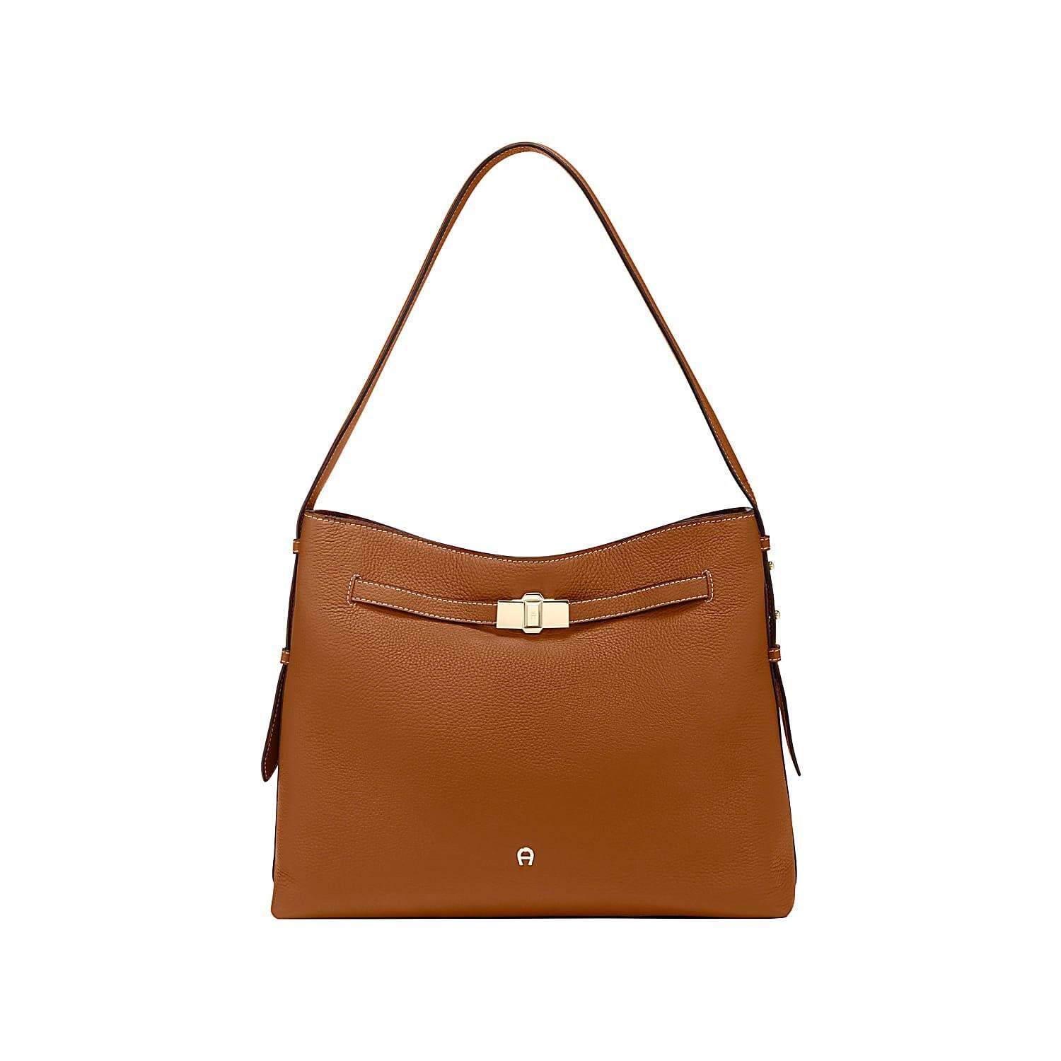 Beuteltasche FARAH M - 0035-COGNAC BROWN - Braun