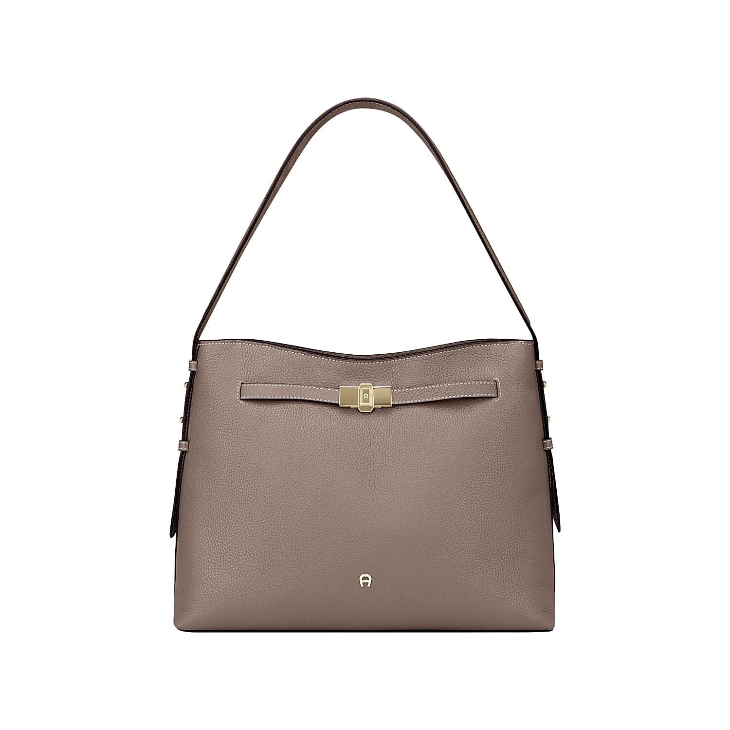 Beuteltasche FARAH M - 0072-TAUPE - Grau