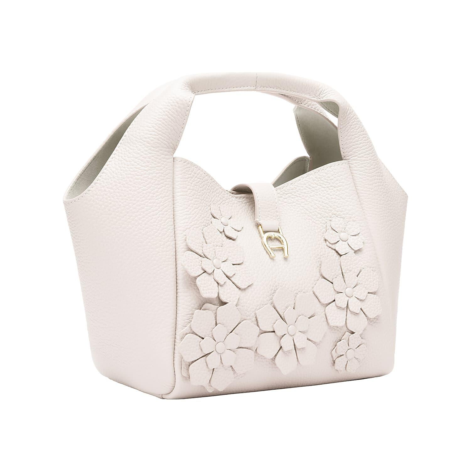 Beuteltasche ZAIRA BLOSSOM S - 0110-COTTON WHITE - Weiß