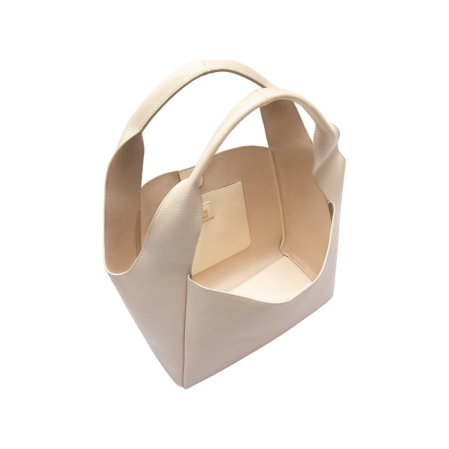 Beuteltasche ZAIRA M - 0111-MACADAMIA WHITE - Creme