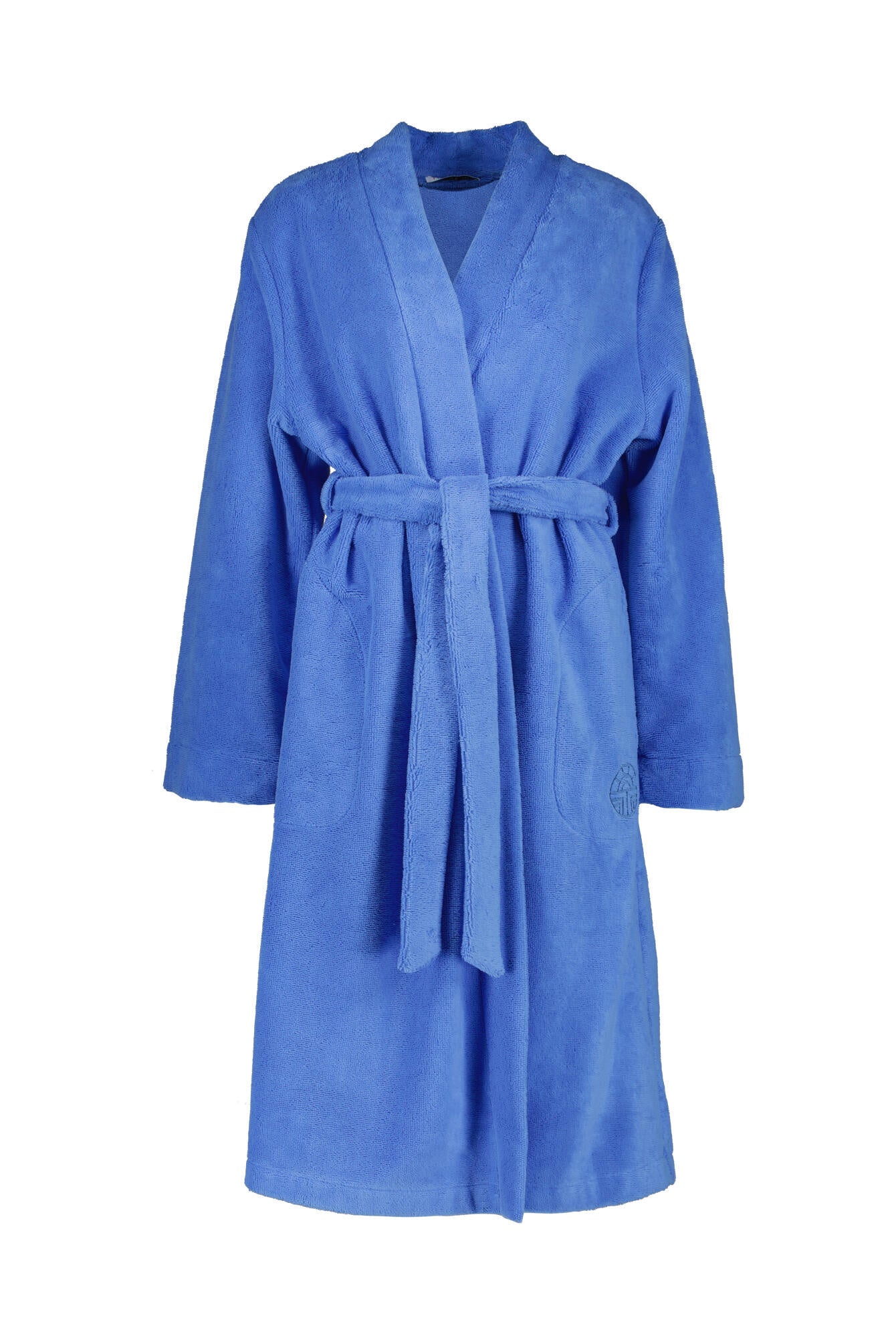 Bademantel aus Baumwolle - 10015 - Blau