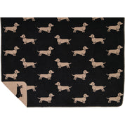 Wohndecke WE LOVE DOGS - 93 - Schwarz