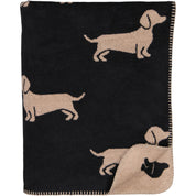 Wohndecke WE LOVE DOGS - 93 - Schwarz