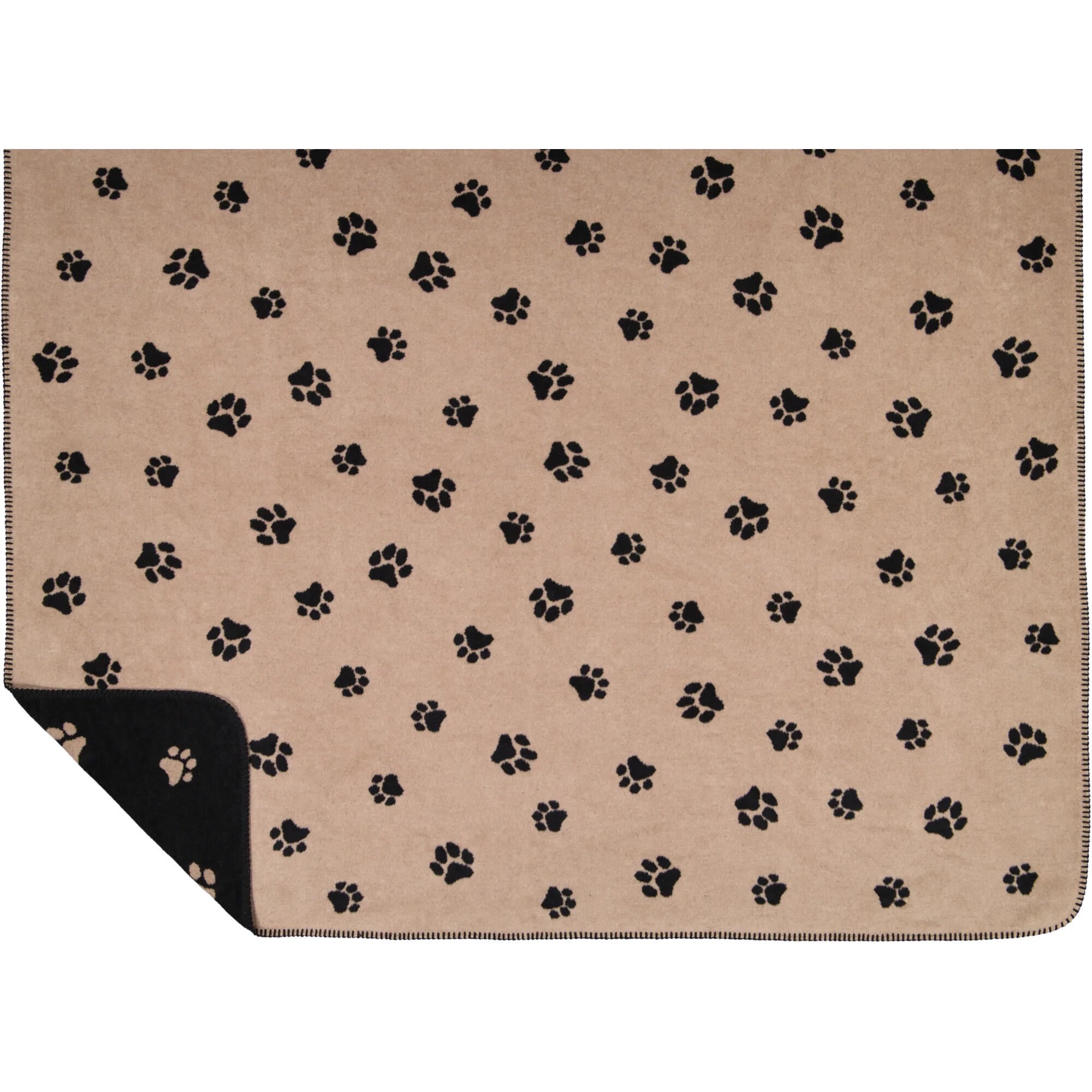 Wohndecke WE LOVE DOGS - 93 - Schwarz