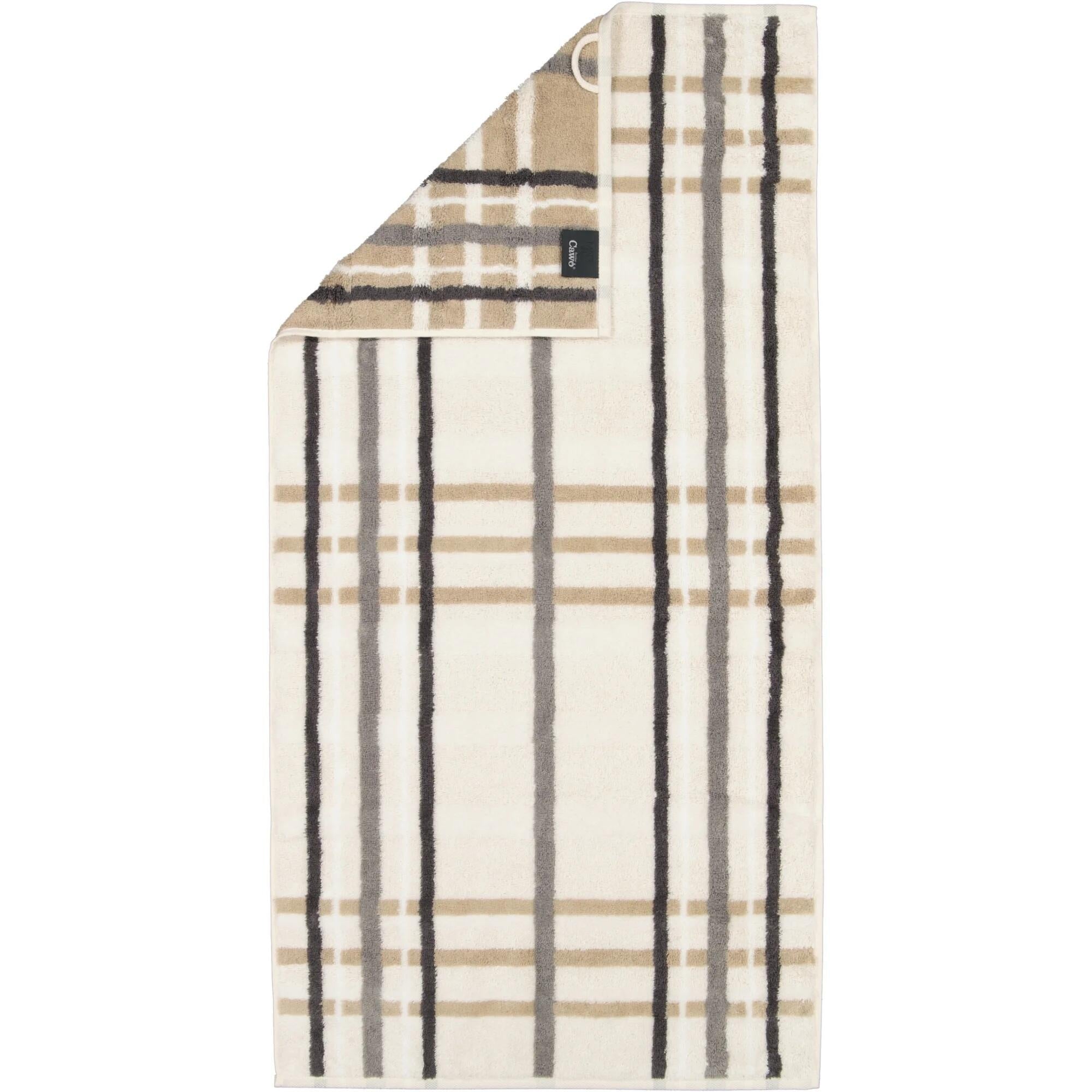 Handtuch NOBLESSE CHECK 50x100 - 33 - Creme