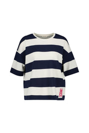 T-Shirt NEWPORT aus Modalmix - 1200-navy - Blau