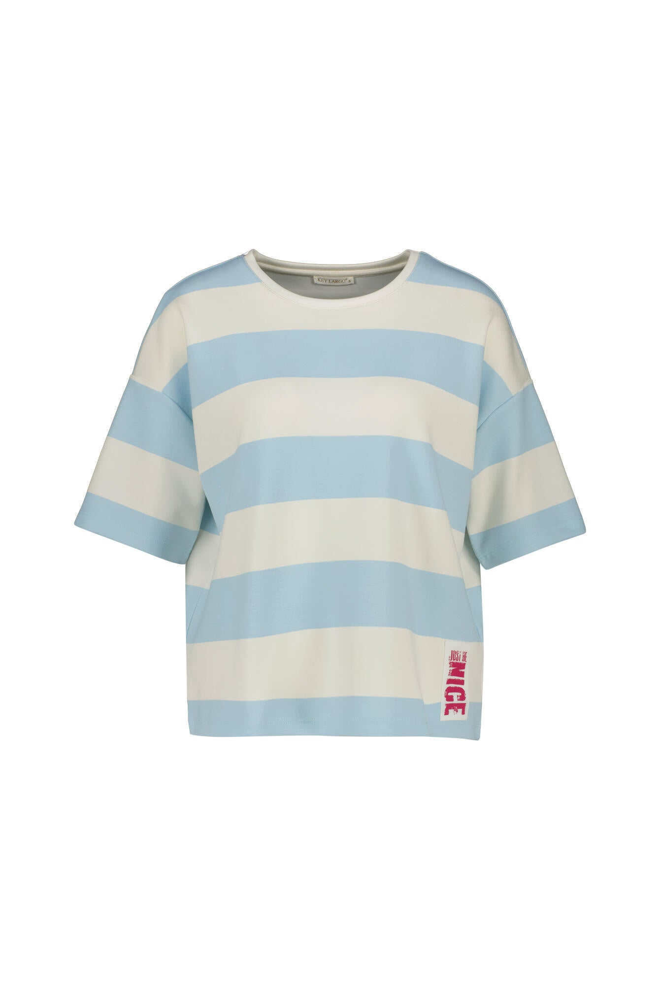 T-Shirt NEWPORT aus Modalmix - 1216-light blue - Blau