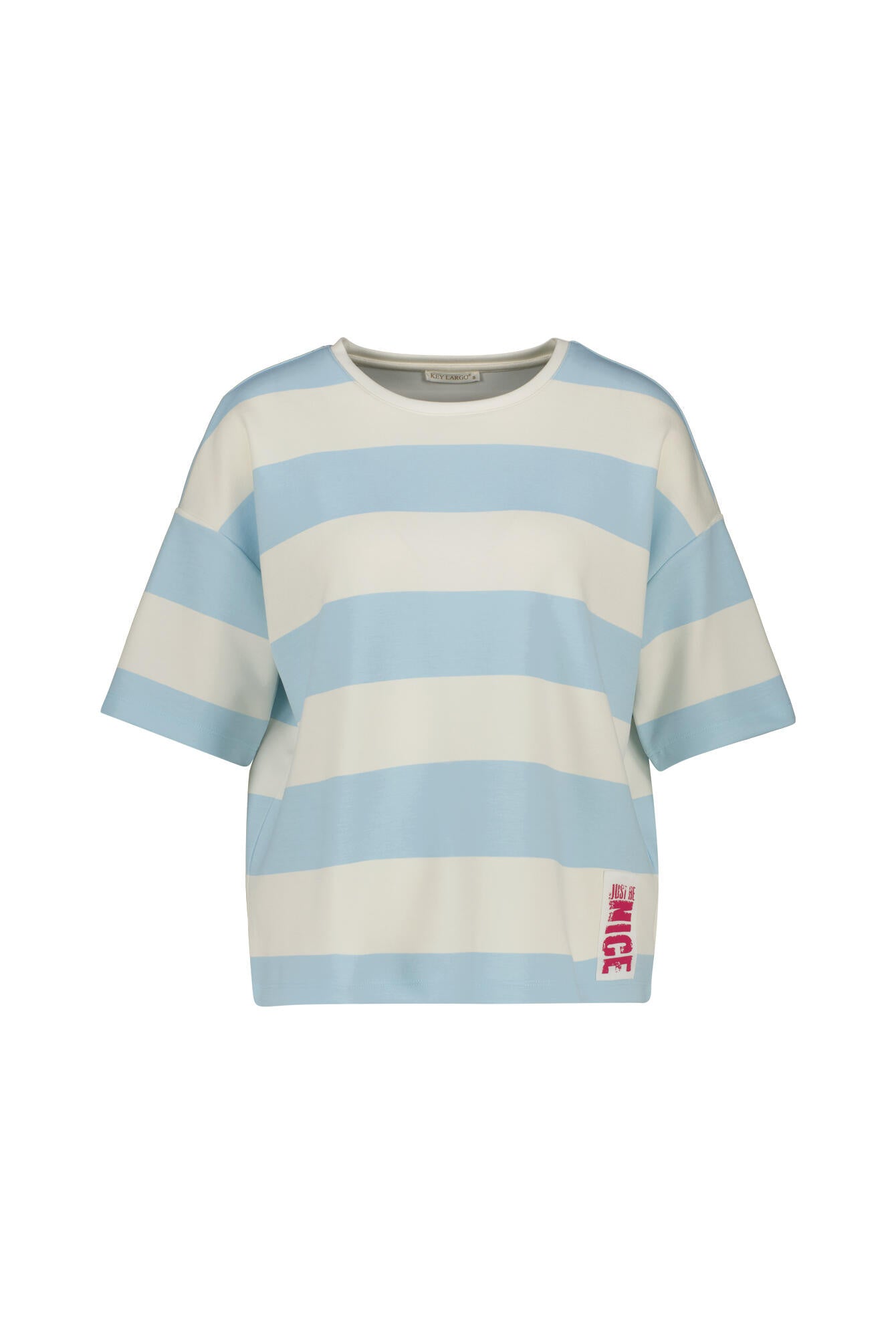 T-Shirt NEWPORT aus Modalmix - 1216-light blue - Blau