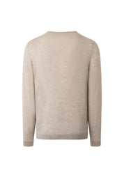 Strickpullover aus Merinowolle - 148 - Beige