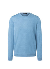 Strickpullover aus Merinowolle - 308 - Blau