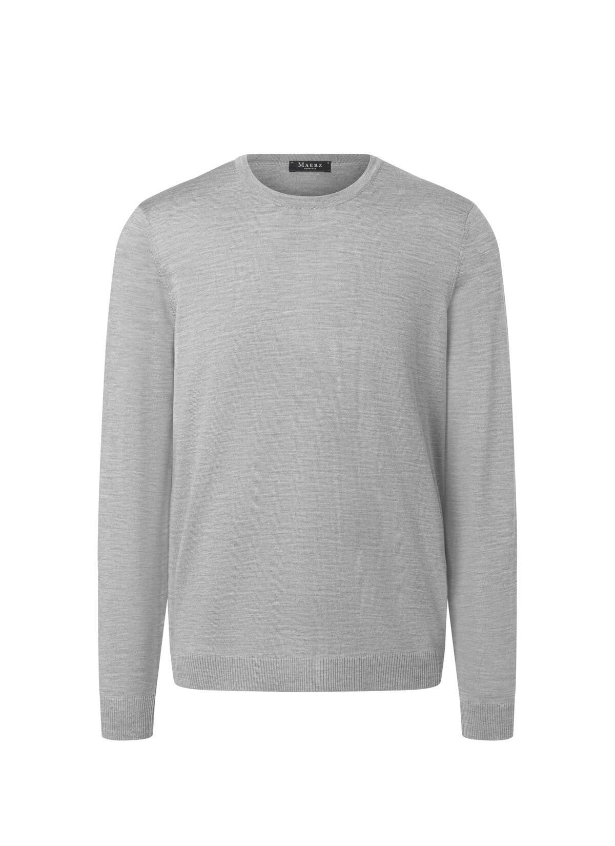 Strickpullover aus Merinowolle - 517 - Grau