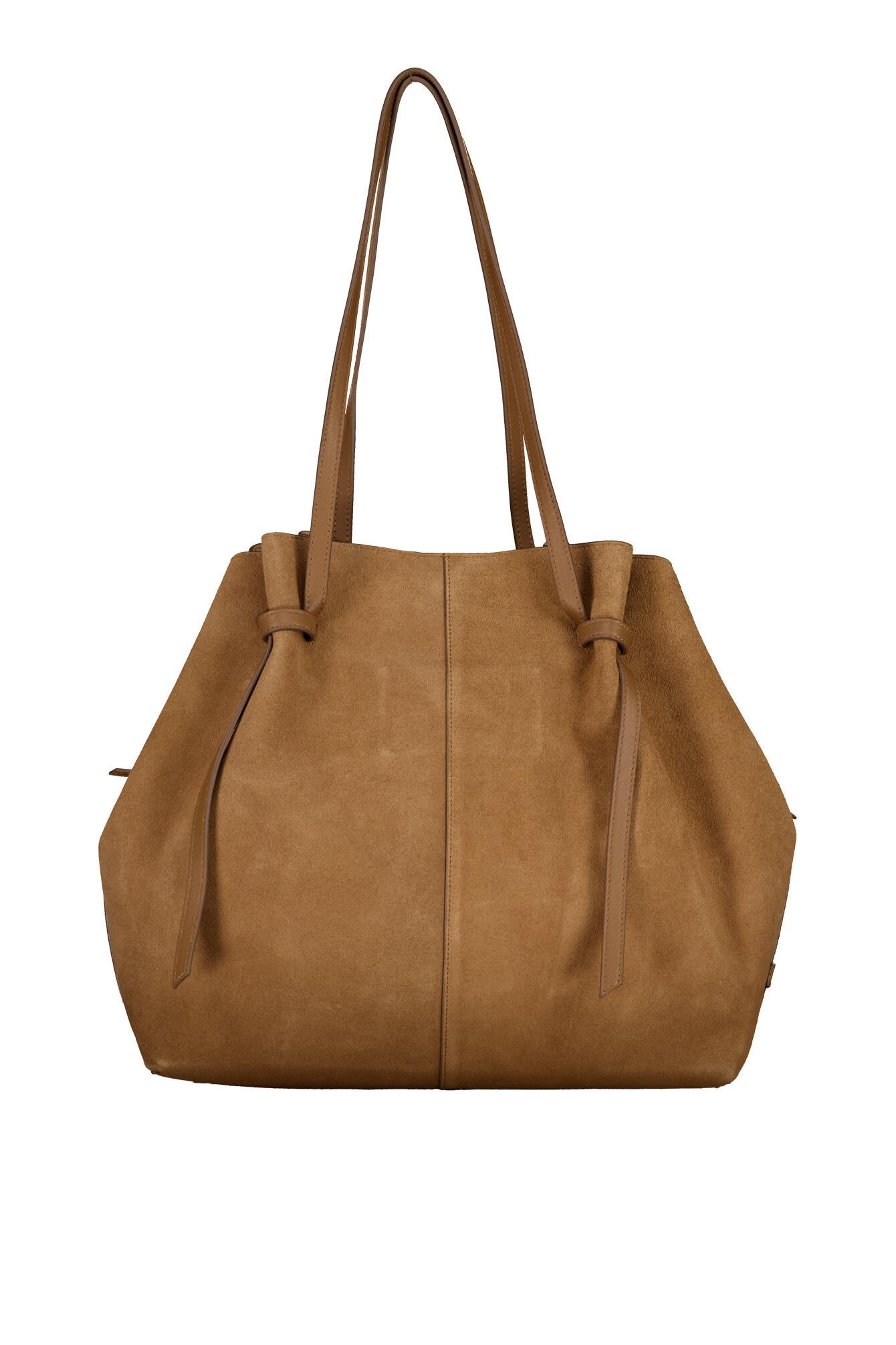 Shopper aus Leder - 1743-Pure Camel - Braun