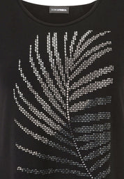 T-Shirt aus Viskose - 99-Schwarz - Schwarz