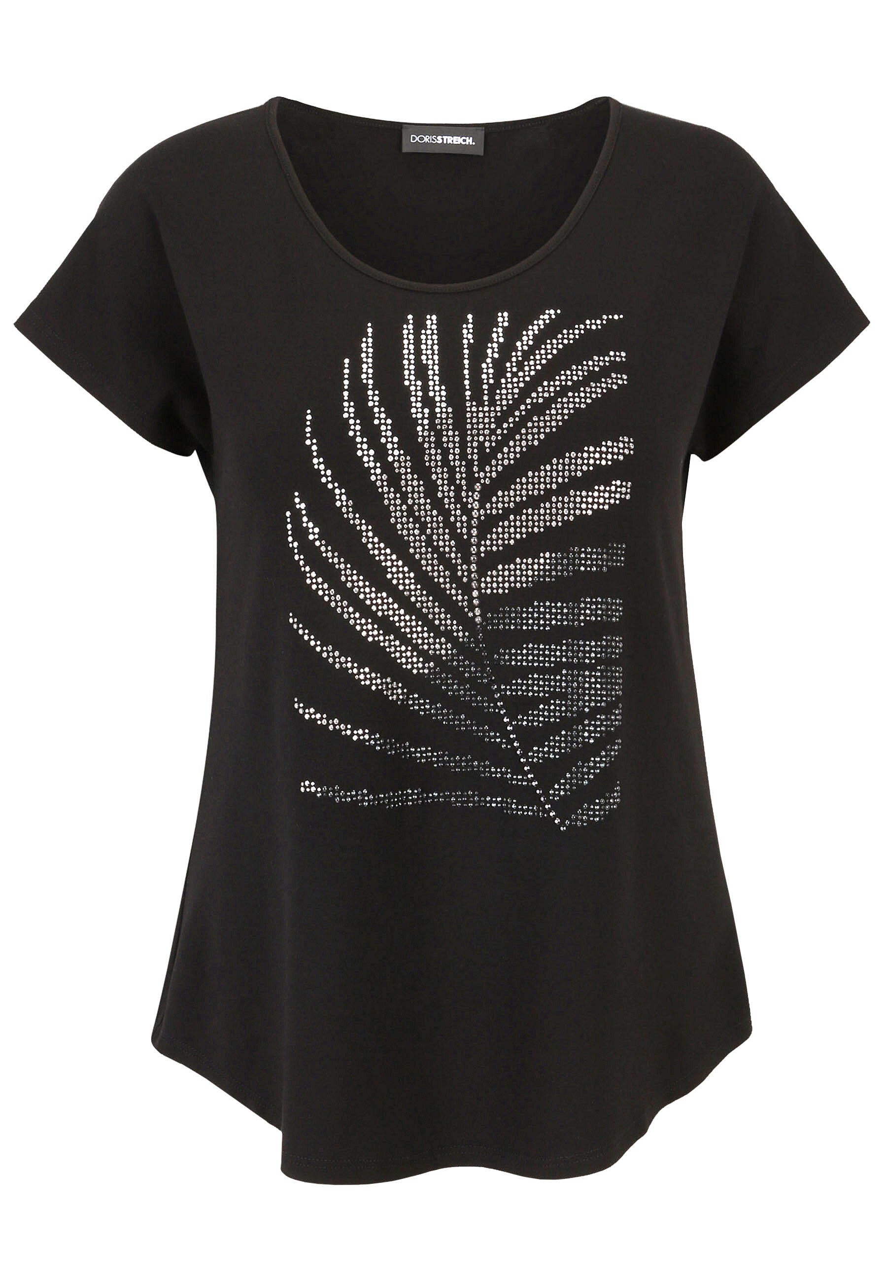 T-Shirt aus Viskose - 99-Schwarz - Schwarz