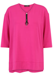 T-Shirt aus Viskose - 43-Pink - Pink