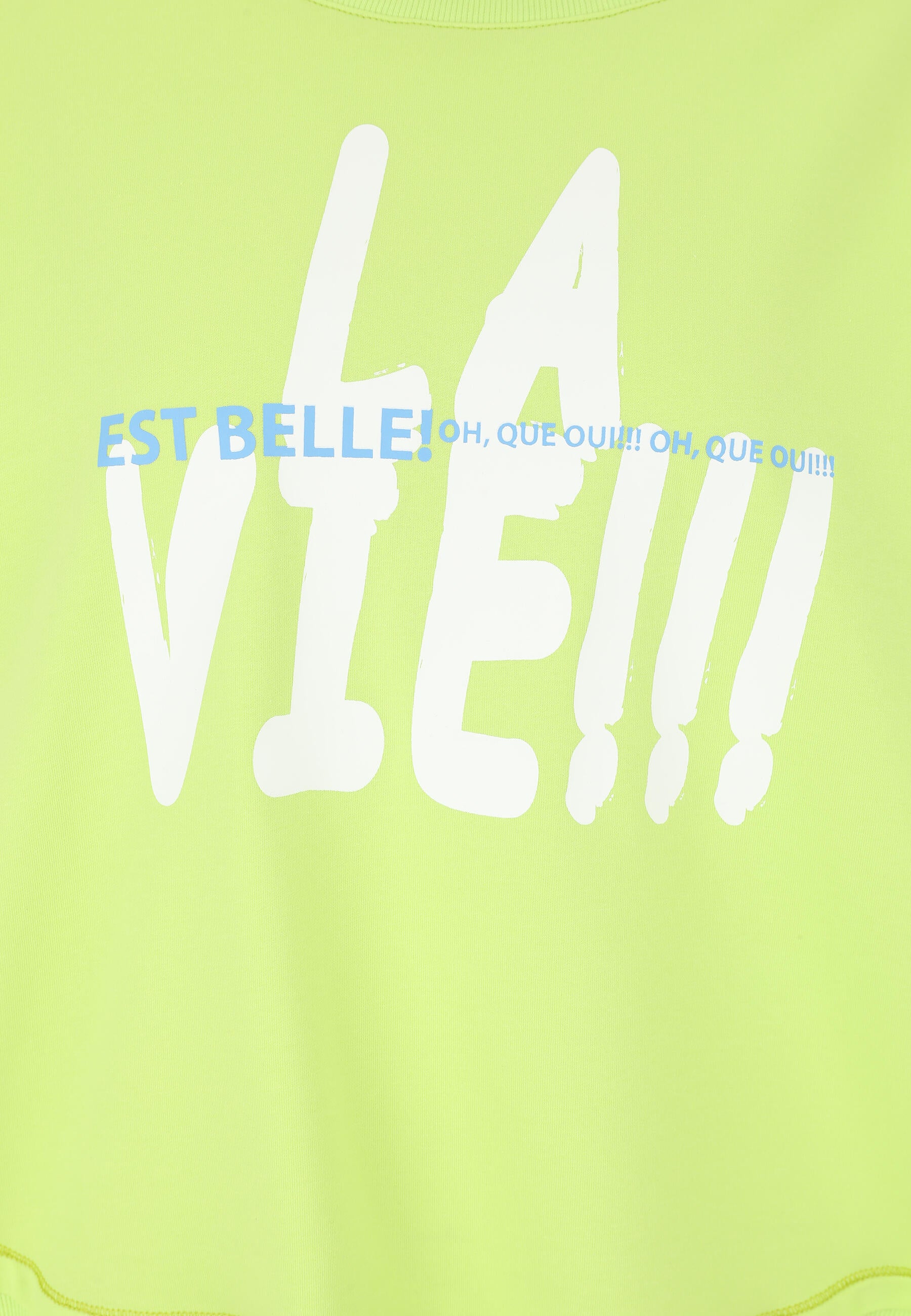 Sweatshirt aus Baumwollmix - 23-Lemon - Grün