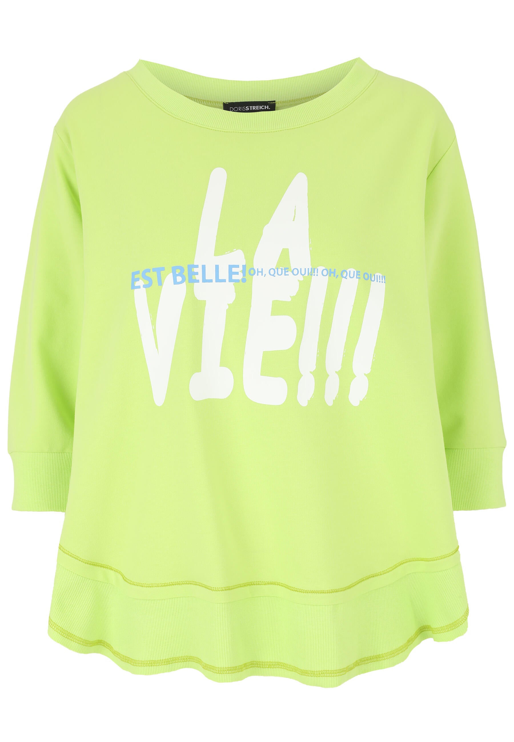 Sweatshirt aus Baumwollmix - 23-Lemon - Grün